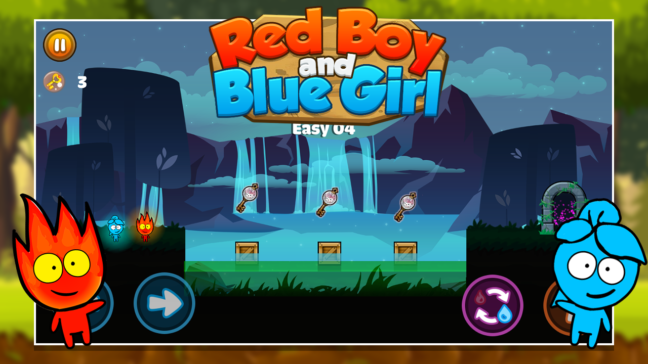 Red boy and Blue girl - Forest Temple Maze 2截图4