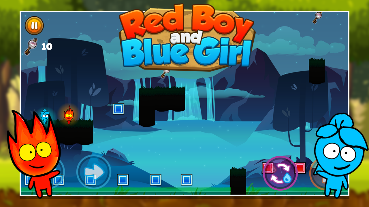 Red boy and Blue girl - Forest Temple Maze 2截图2