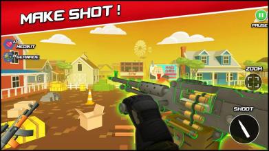 Pixel 3d Gun Strike Battles: fps Shooters Game截图3