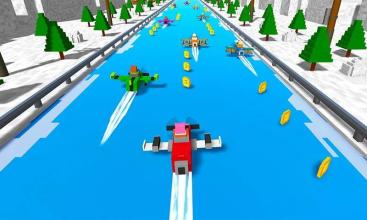 Blocky Water Surfing Highway Simulator截图2