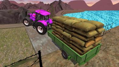 Dynamite Farming Cargo Tractor Trailer Driving截图5