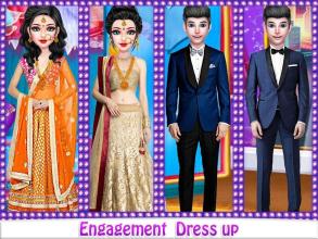 Indian Royal Engagement Rituals & MakeoverDressup截图2