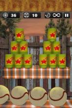 Hit and Knock Down Tin Cans - Ball Shooting Games截图2