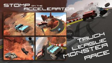 Truck League Monster Race  3D Dirt Track Racing截图3