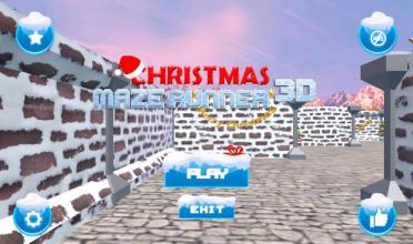 Christmas Maze Runner 3D截图2