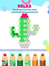 HexaParty  Pixel art coloring book for kids截图3