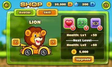 Jungle Animal Car Racing Track截图3