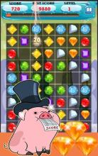 waddles candy Jewel Match 3 Puzzle截图1