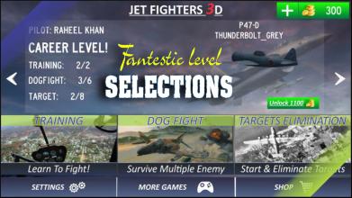 Jet Fighters 3D War Game截图1