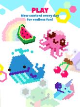 HexaParty  Pixel art coloring book for kids截图1