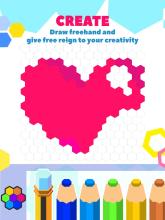 HexaParty  Pixel art coloring book for kids截图2