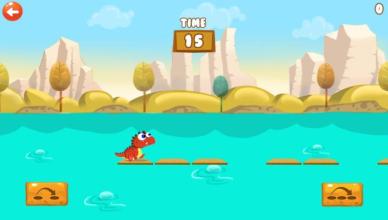 New Jurassic Dinosaur Cartoon  Dino Jump Game截图3