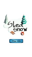 Sled Snow - christmas game截图2