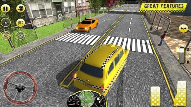 Taxi Driving in Rush City截图1