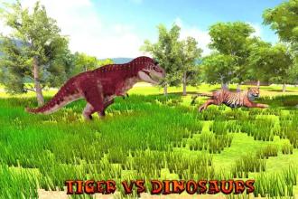 Wild Tiger vs Dinosaur: Adventure Fight截图1