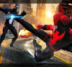 Grand Superhero Venom VS Spider Iron Hero Hunters截图2