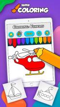 Super Coloring: Vehicles Toddlers截图2