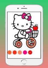 kitty queen coloring game截图5