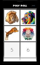 Lion Poly Sphere Animals PolyRoll 3D Puzzle Game截图1