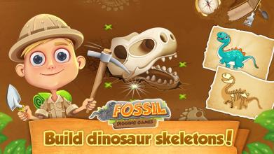 Dig up dinosaur bones Fossil digging games截图4