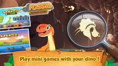 Dig up dinosaur bones Fossil digging games截图1