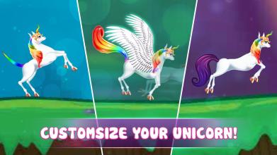 Magic Unicorn Runner  Pink Princess Unicorn Dash截图1