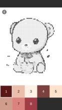 Kawaii Pixel Art Coloring By Number截图1