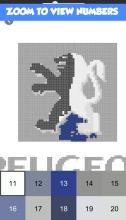 Pixel Art Car Logo Coloring by Number Game截图1