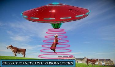 Alien Flying UFO Simulator Space Ship Attack Earth截图2