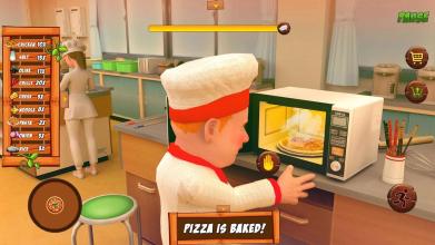 Virtual Chef Cooking Tycoon Pizza Cooking Games 3D截图3