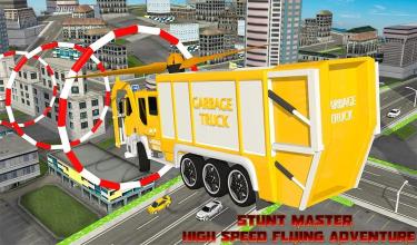 City Garbage Truck Flying RobotTrash Truck Robot截图5