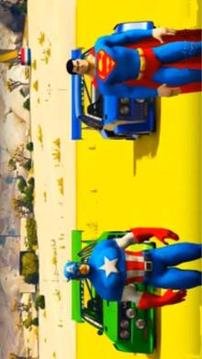 Superheroes US Impossible GT Racing Stunt Games截图