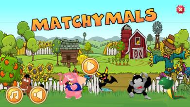 Matchymals : Animals matching game free截图1