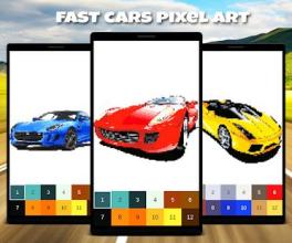Color by Number: Fast Car Pixel Art截图2