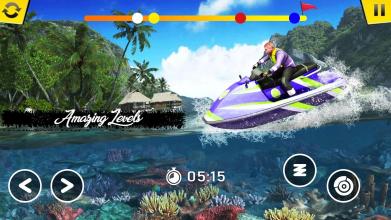 Water Jet Ski Boat DrivingPowerboat Racing Game截图2