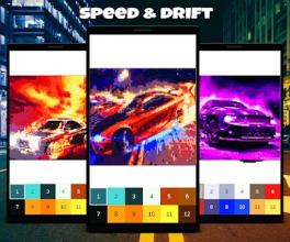 Color by Number: Fast Car Pixel Art截图3