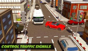 City Traffic Control Simulator Intersection Lanes截图3