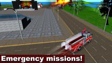 Fire Truck Emergency Driver 3D截图1