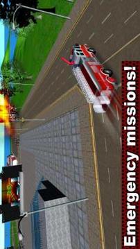 Fire Truck Emergency Driver 3D截图