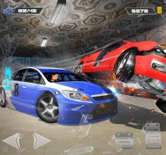 Smash Car Hit Impossible Track Stunt games 3D截图4