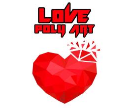 Love Poly Sphere 3D Puzzle Hearts Poly Art截图1