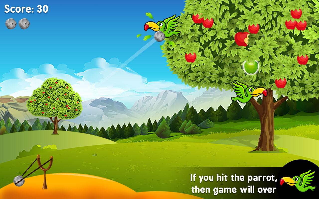 Apple Shooter : Slingshot Knockdown Shooting Games截图1