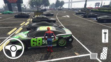 Spider Super Hero Car Park截图2