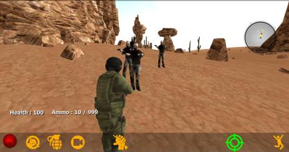 Zombie combat desert截图2