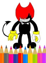 Coloring Bendy s'Book截图3