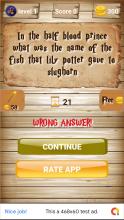 Harry  The Wizard Quiz Game截图2