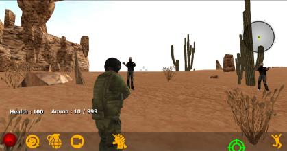 Zombie combat desert截图1