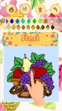 Fresh Fruit & vegetables coloring and drawing book截图5