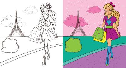 Princess Girls Coloring Book截图3