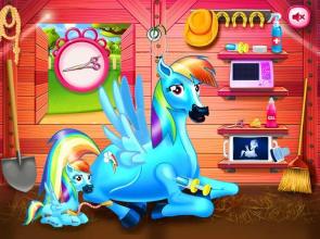 Princess rainbow Pony game截图1